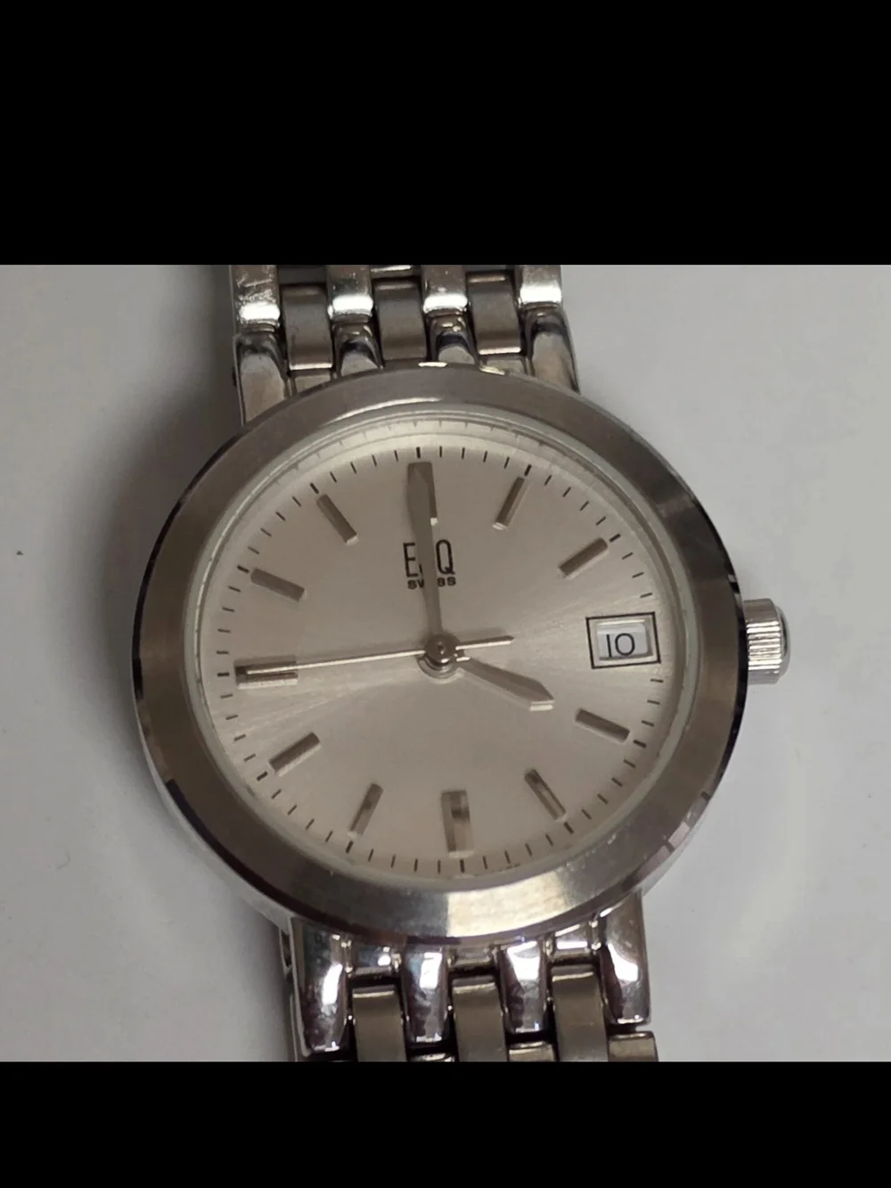 ESQ Swiss Women's Silver Stainless Steel Date Watch